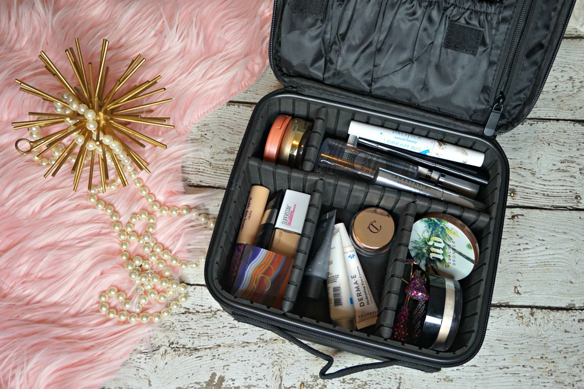 Travel Makeup  Bag  Essentials Beauty With Lily