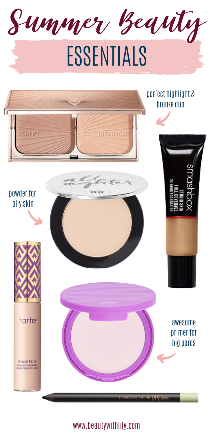 Summer Beauty Essentials // Summer Beauty Must Haves // Products for the Heat // Beauty Products That Last // Makeup for Oily Skin // Beauty Products for Oily Skin // Oily Skin Makeup Looks // Beauty Tips & Tricks | Beauty With Lily #summermusthaves #summerbeauty