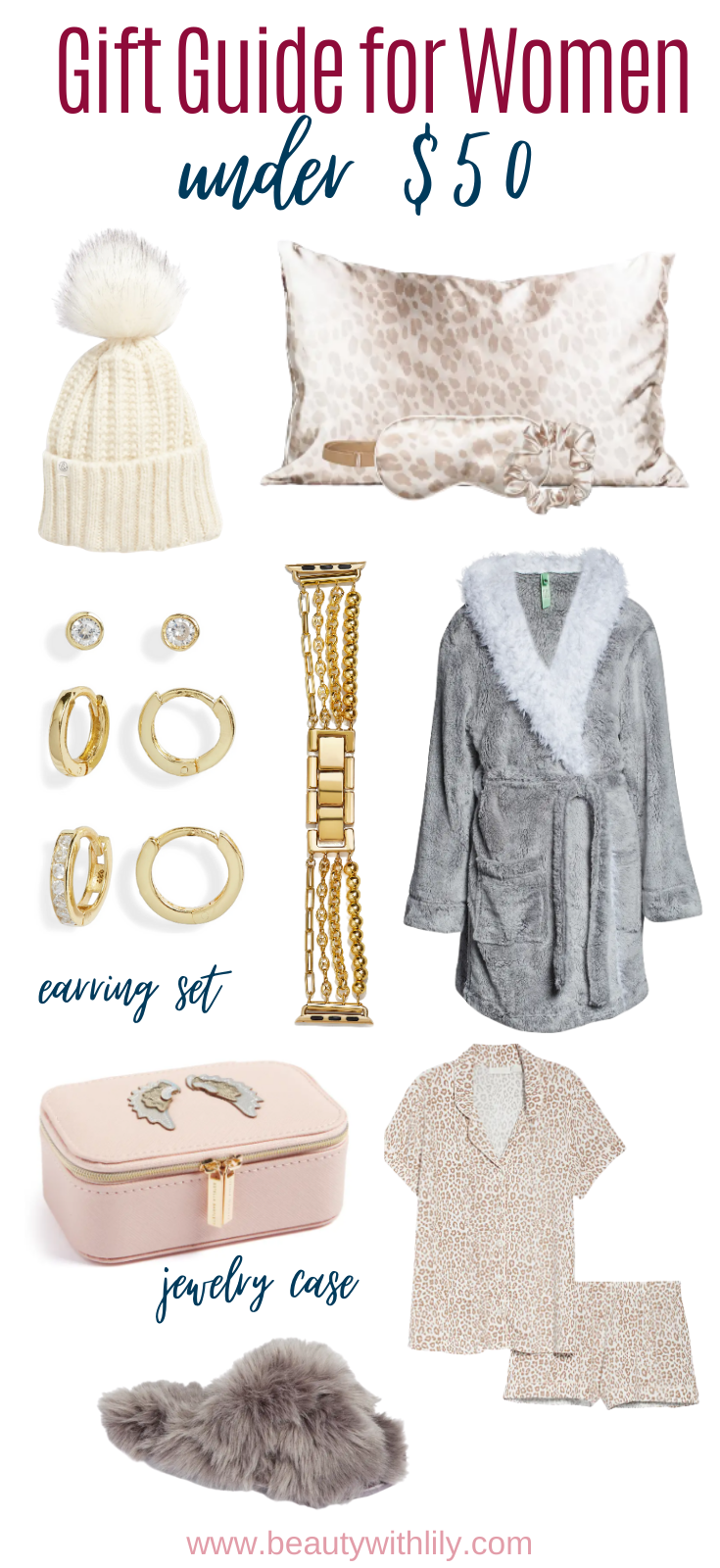 Gift Guide for Women // Affordable Gifts for Her // Gifts for Women // Stocking Stuffers for Women // Gifts Under $100 for Her // Gifts Under $50 for Her | Beauty With Lily